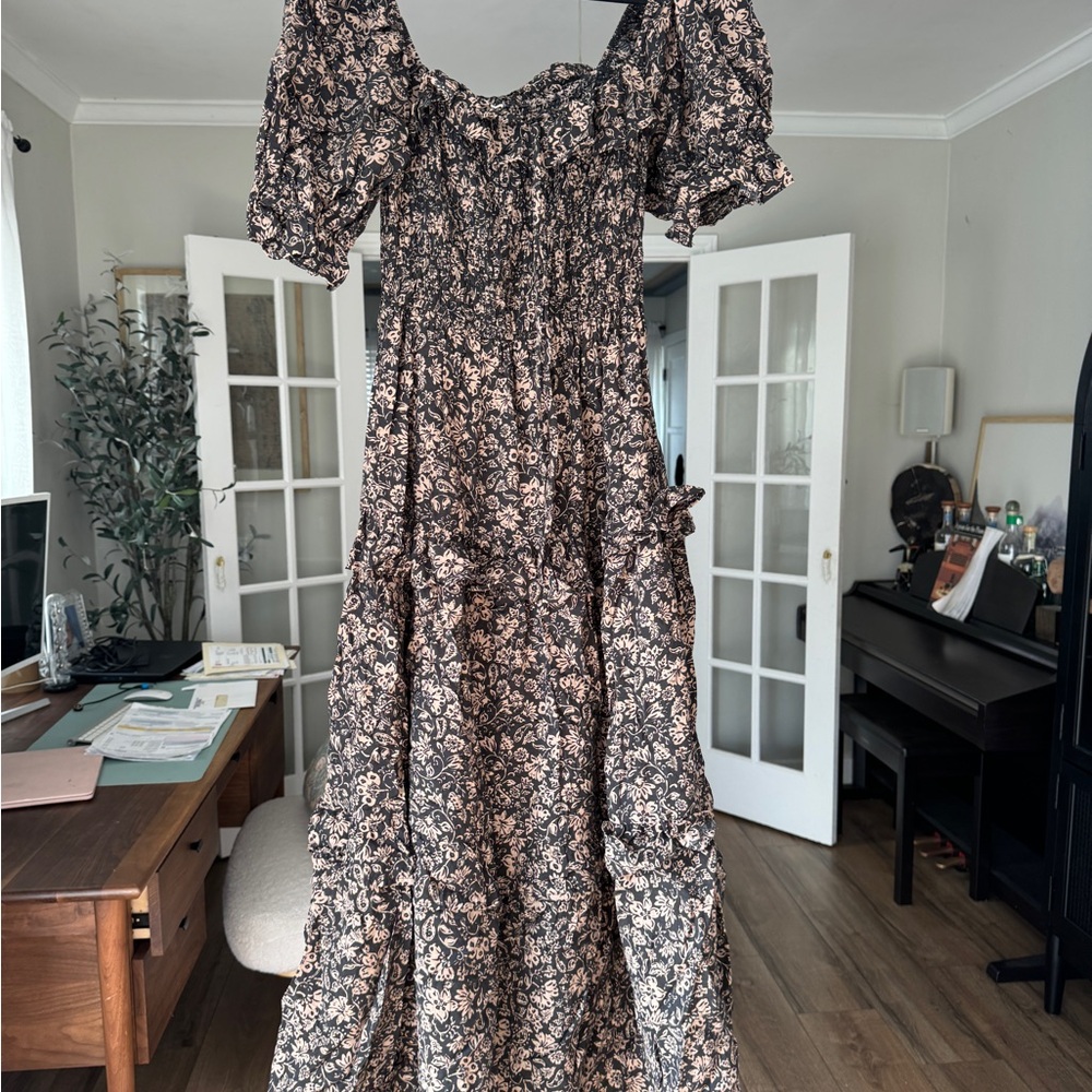 Floral Puff Sleeve Dress